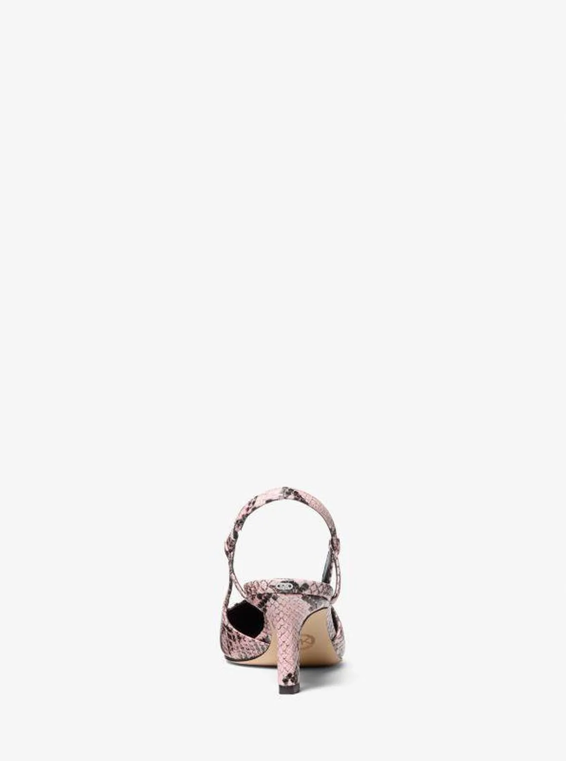 Alora Snake Embossed Leather Slingback Pump