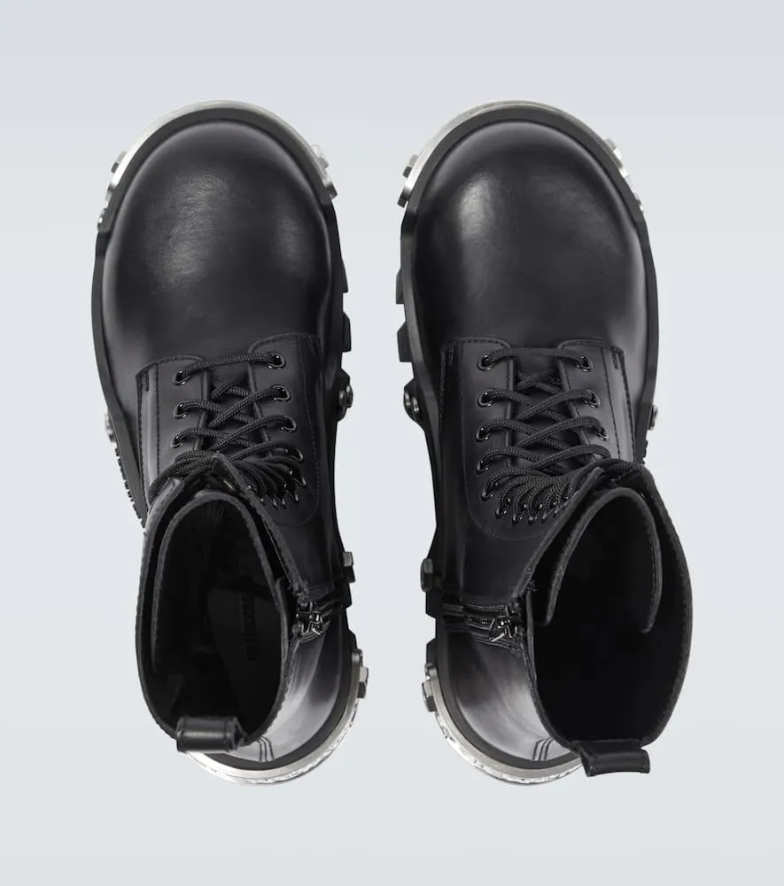 Balenciaga Bulldozer leather lace-up boots