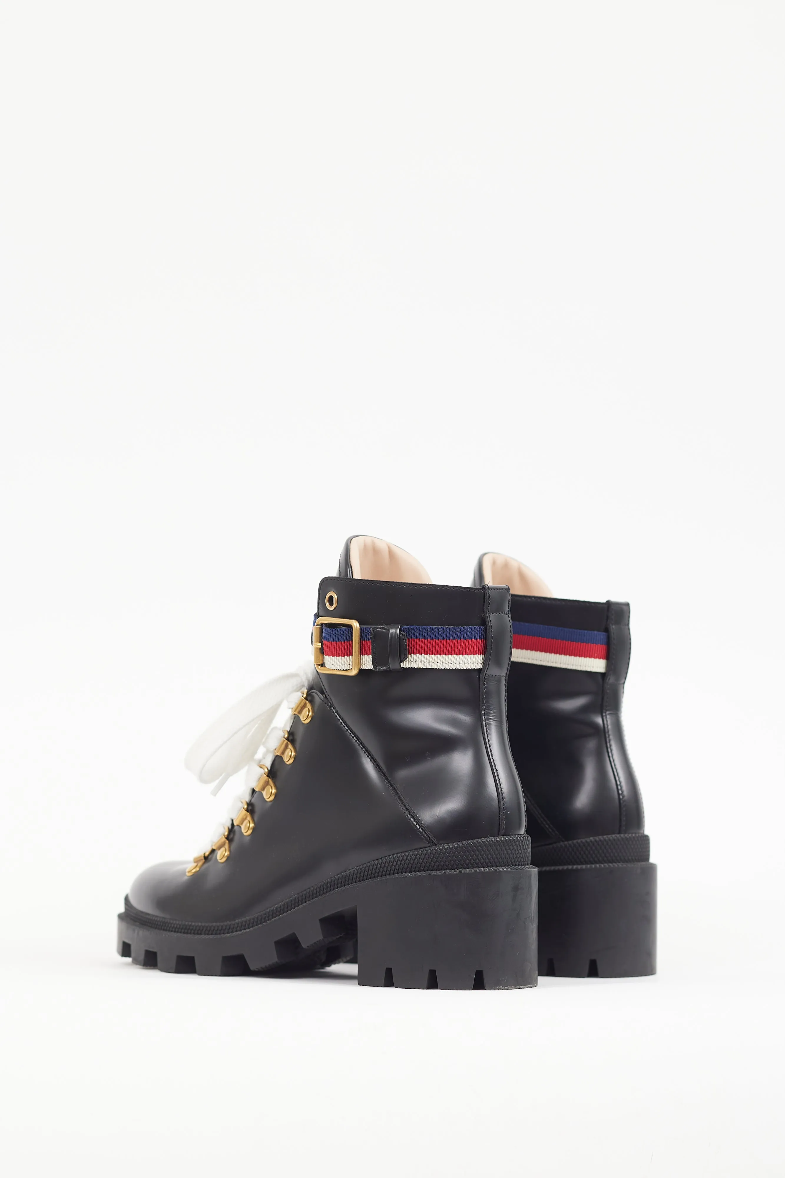 Black & Multicolour Leather Sylvie Ankle Boot
