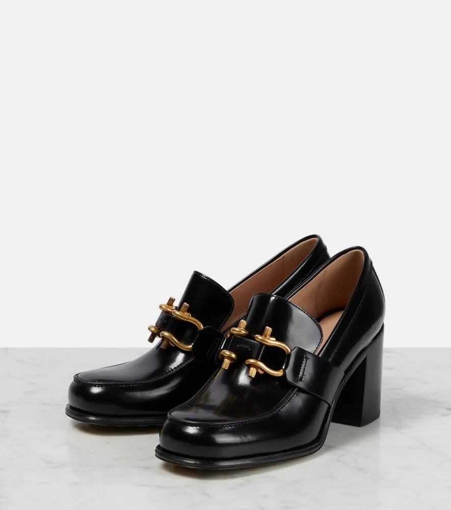 Bottega Veneta Monsieur 70 leather loafer pumps