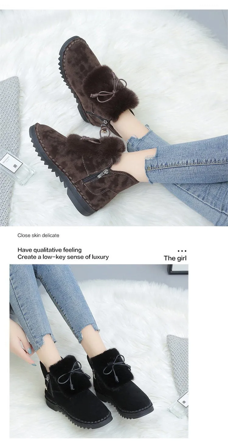 Bow Soft-Sole Snow Boots