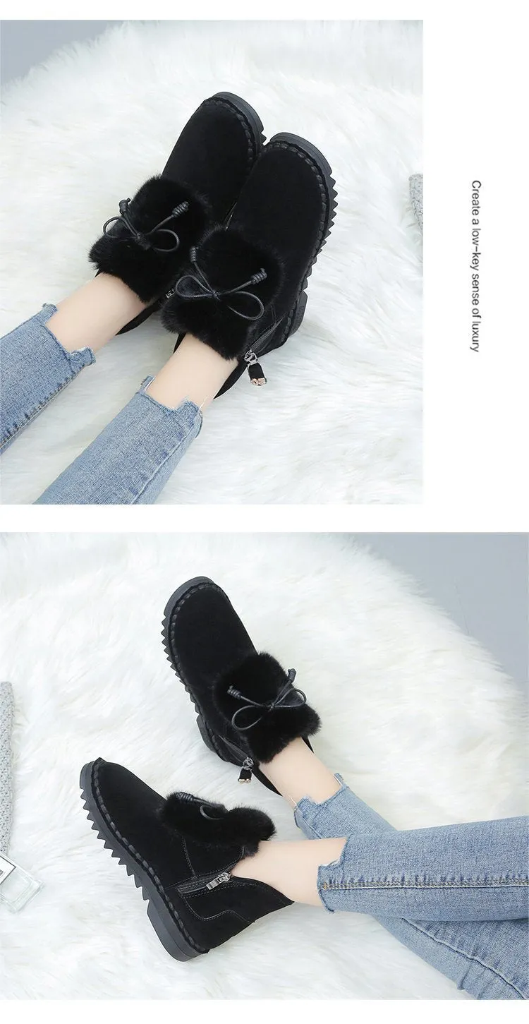 Bow Soft-Sole Snow Boots