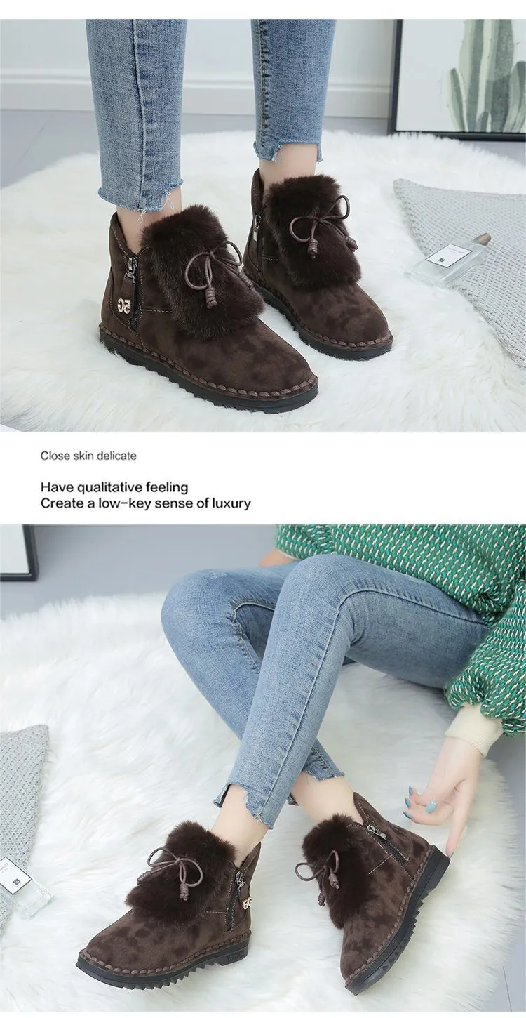 Bow Soft-Sole Snow Boots