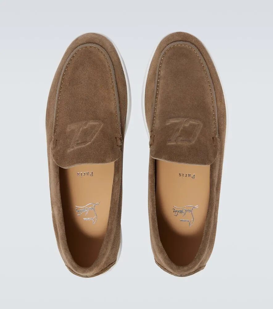 Christian Louboutin Varsiboat leather slip-on shoes