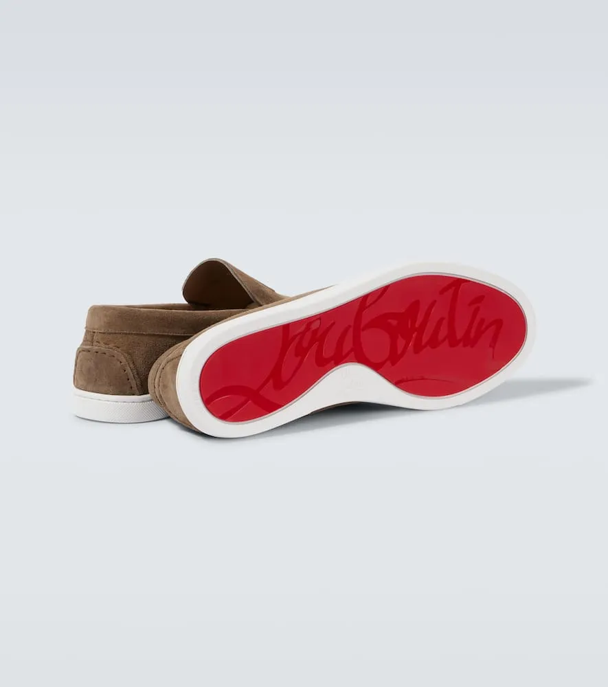 Christian Louboutin Varsiboat leather slip-on shoes