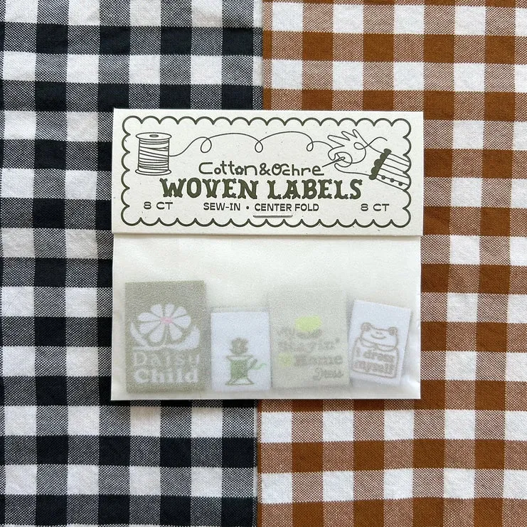 Cotton and Ochre - Mossy Pack Woven Labels