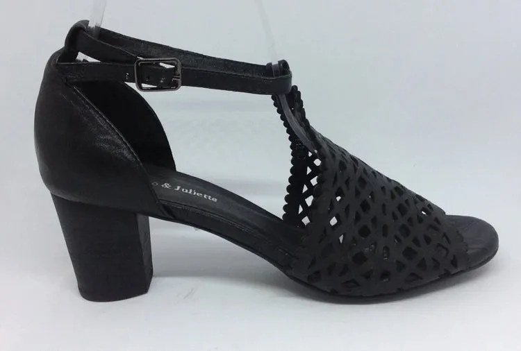 Django & Juliette Cavila ~ Teal ~ Black ~ Tan ~ Leather Heel