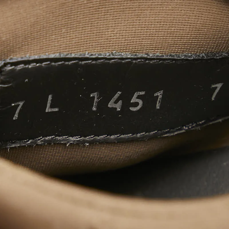 Fendi Suede Lace-Up Boots Brown