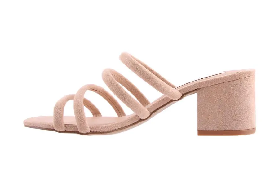 GIZAA NUDE SUEDE/CLEAR