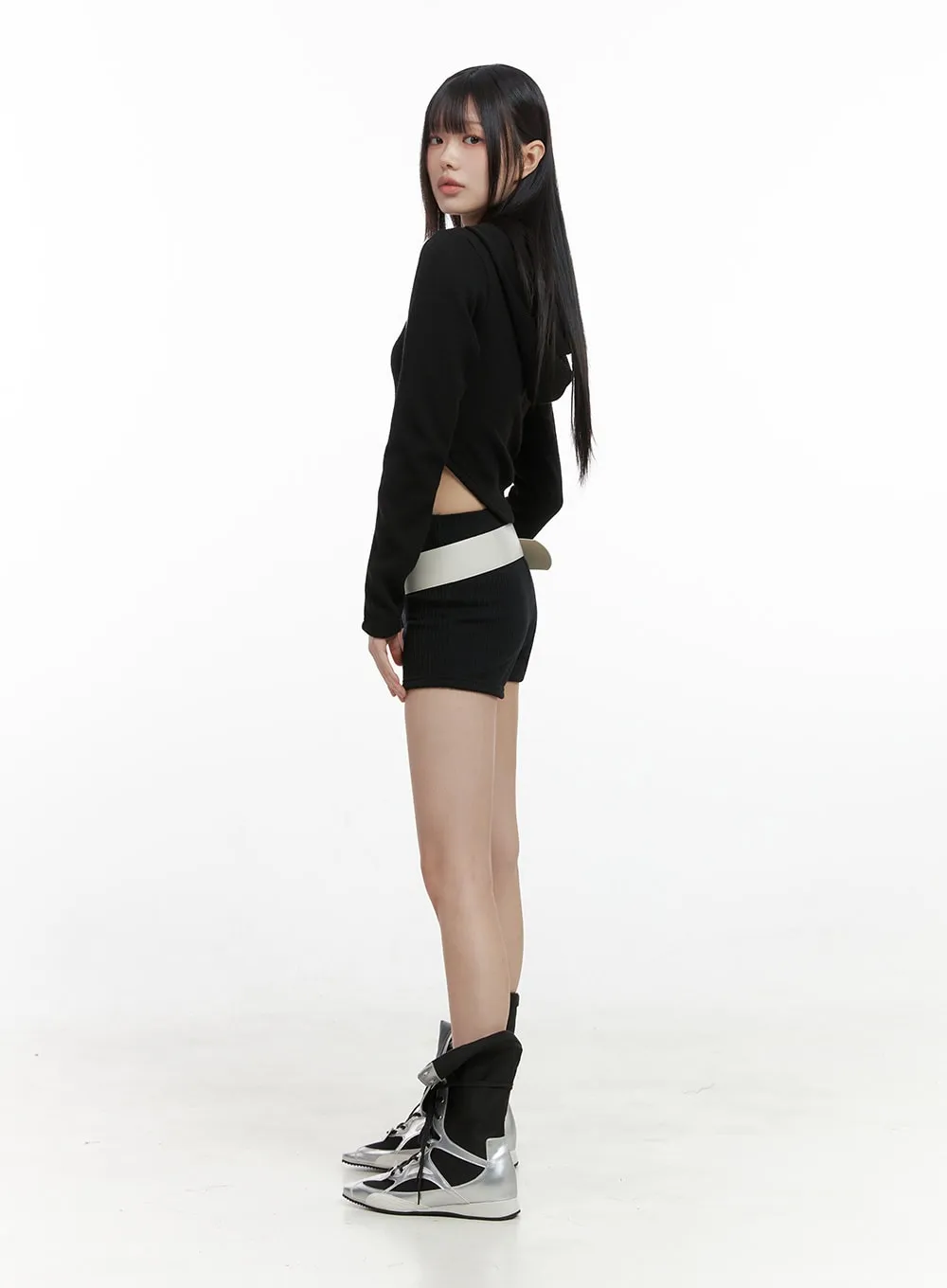 Lace-Up Long Boots IO430