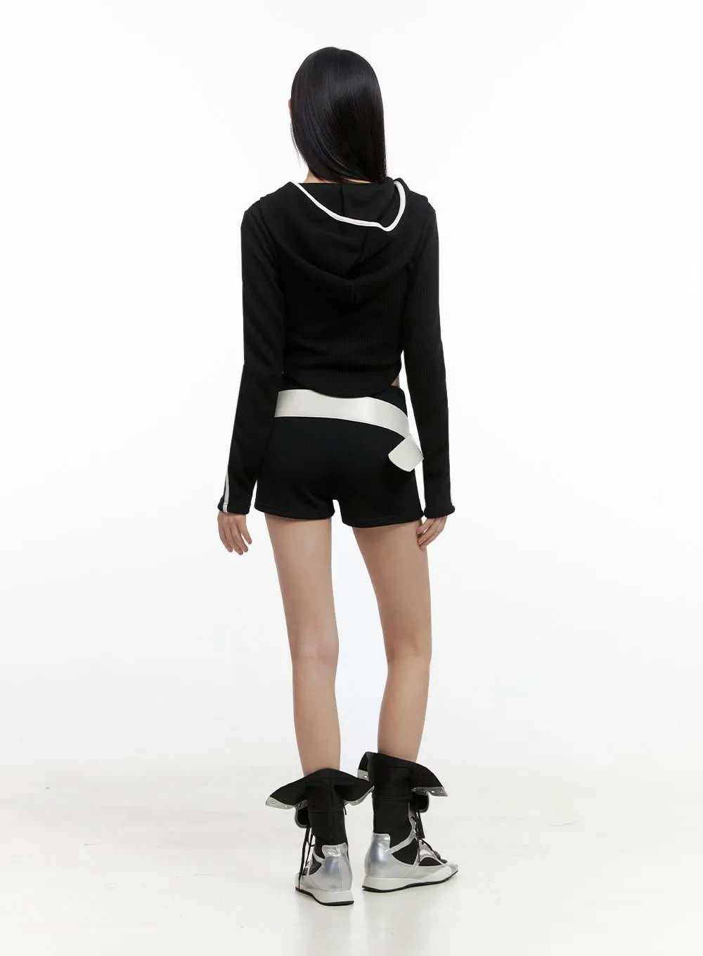 Lace-Up Long Boots IO430