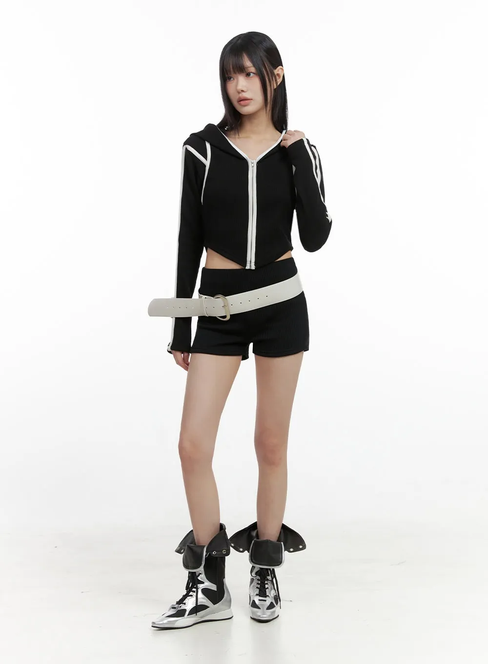 Lace-Up Long Boots IO430