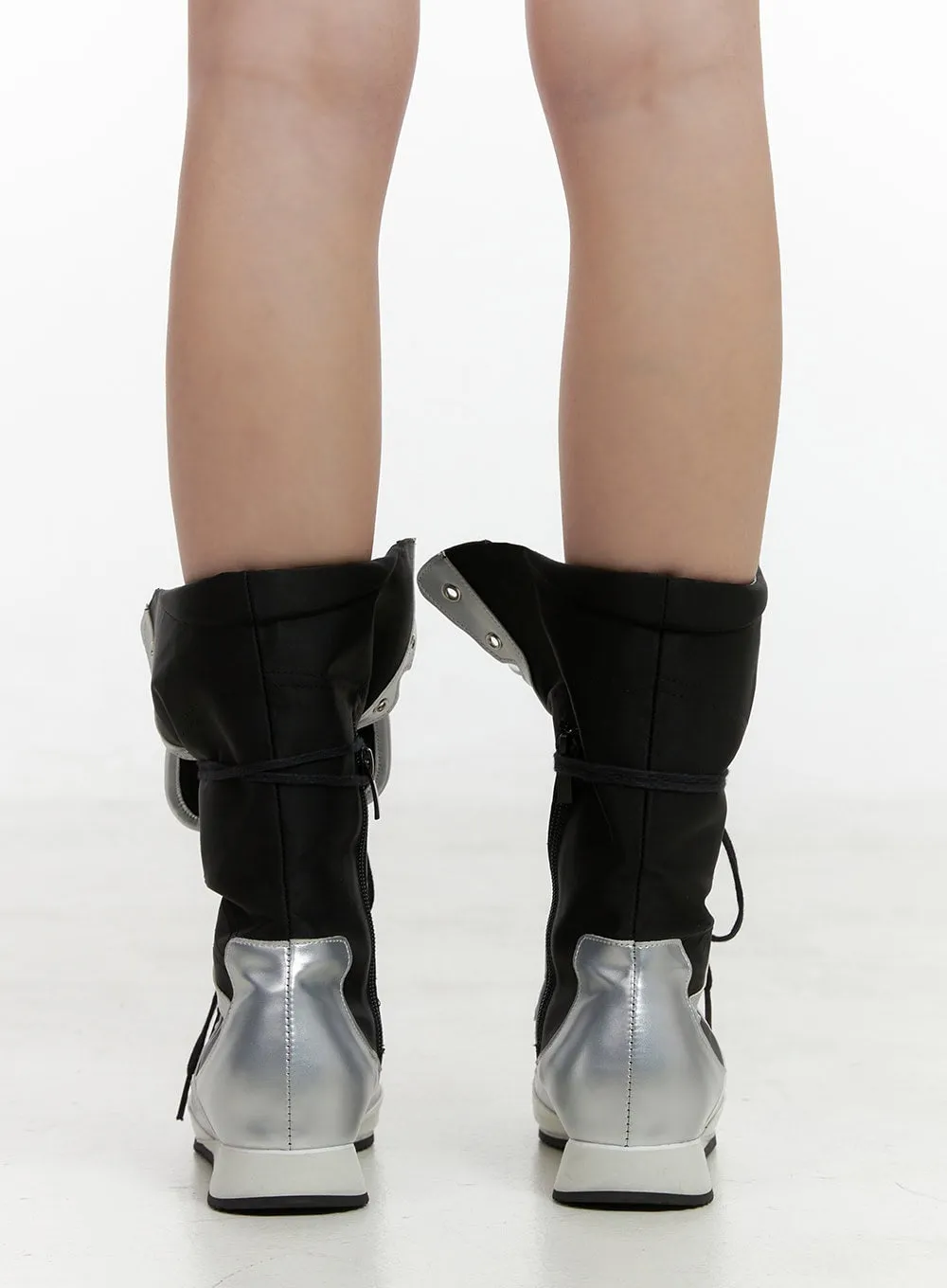 Lace-Up Long Boots IO430