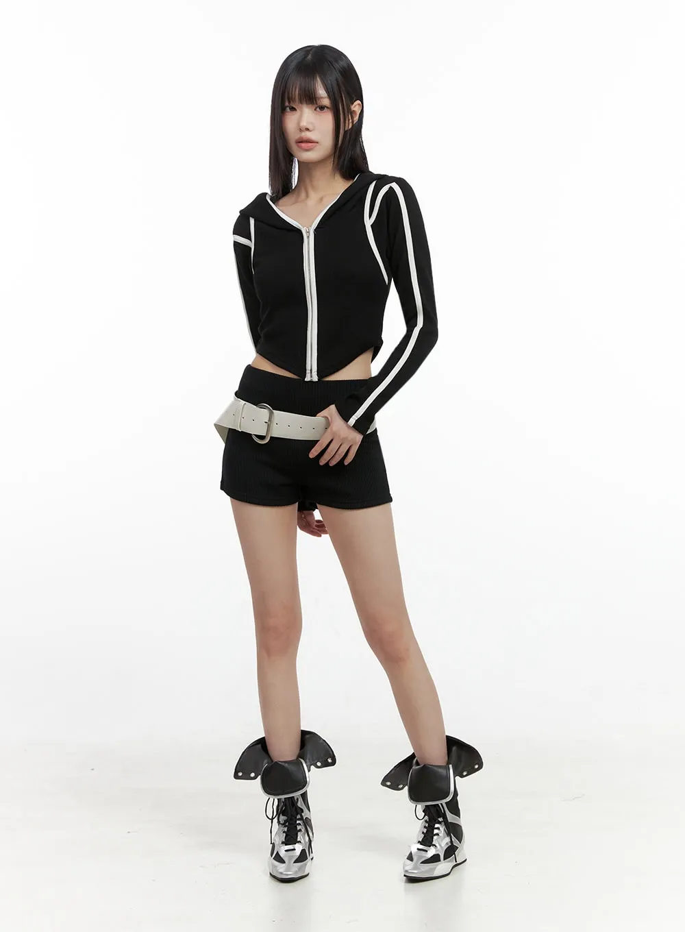 Lace-Up Long Boots IO430