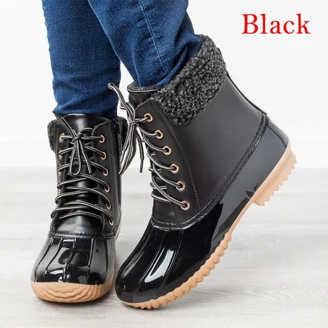Leopard Duck Boots for Women