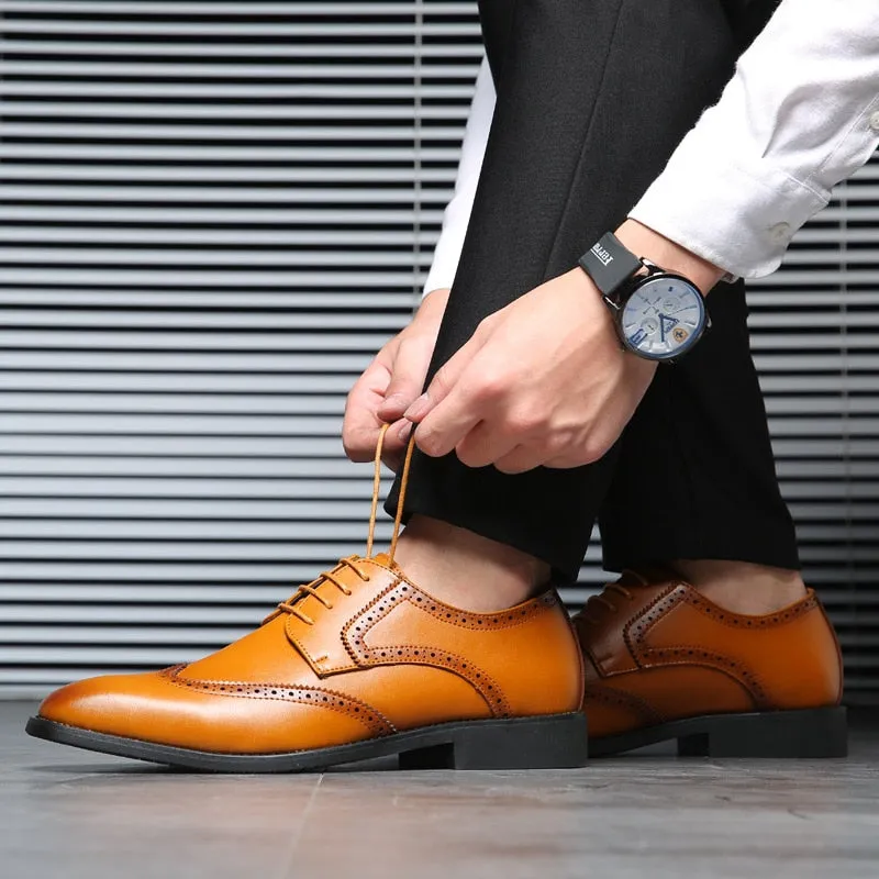 Mens natural leather business dress suit shoes men brand Bullock genuine leather black tassel wedding shoes Zapatos Hombre