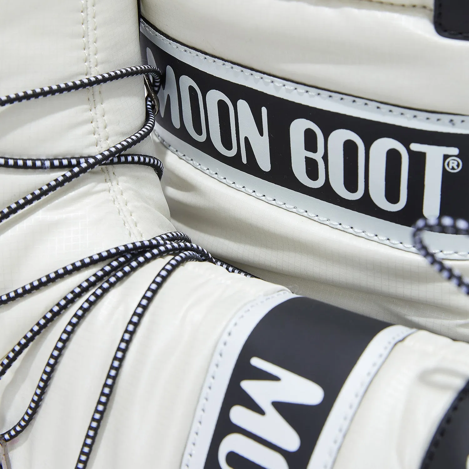MOON BOOT Sport Junior White Ripstop Boots