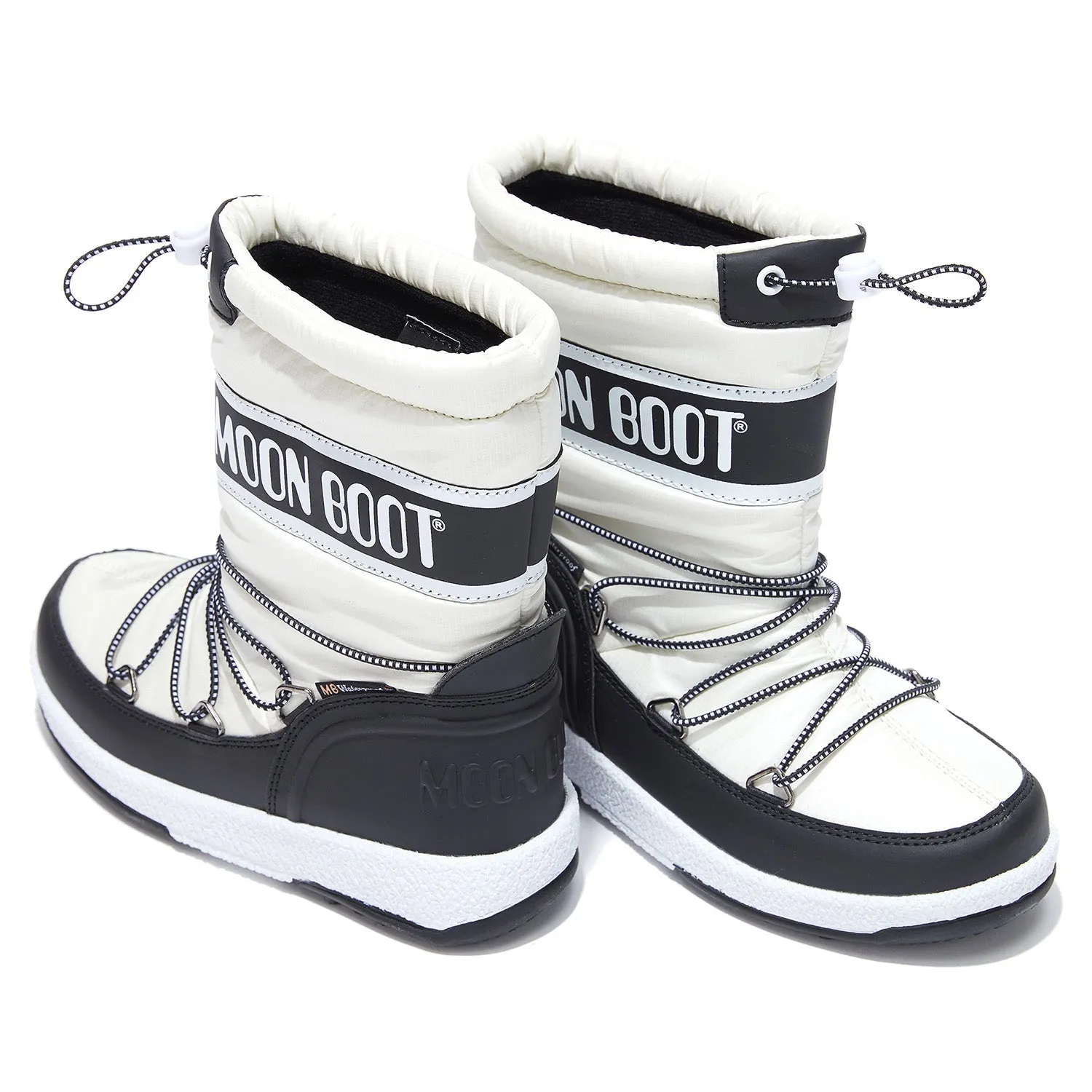 MOON BOOT Sport Junior White Ripstop Boots