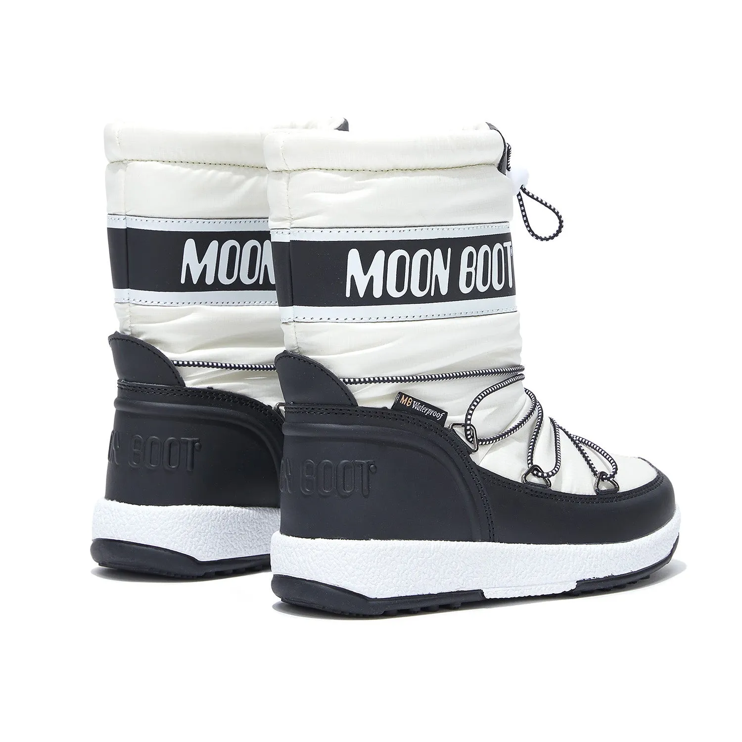 MOON BOOT Sport Junior White Ripstop Boots