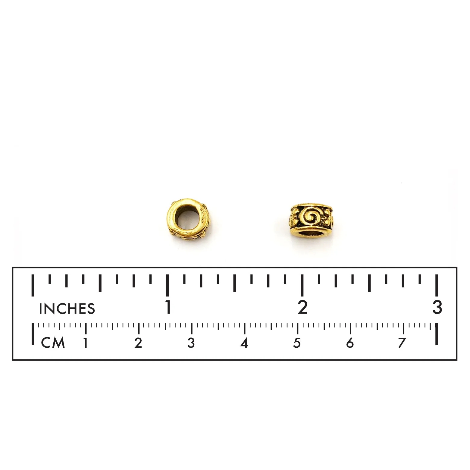 MP3316 Rondelle Spacer With Spiral Design
