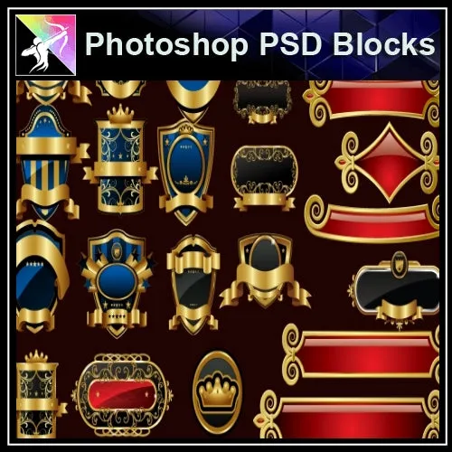 ★Photoshop PSD Decorative Elements V10-PSD Decorative Elements,Skirting Board,Corner Post,Neoclassicism Decor,Baroque elements