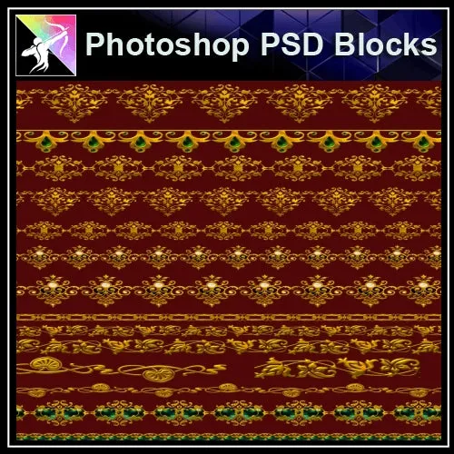 ★Photoshop PSD Decorative Elements V11-PSD Decorative Elements,Skirting Board,Corner Post,Neoclassicism Decor,Baroque elements