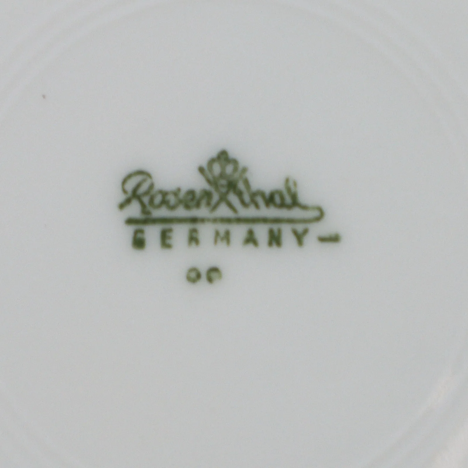Rosesenthal Romance Coffee Tea Flat Cup 2 7/8" All White Embossed Ovals  1960's
