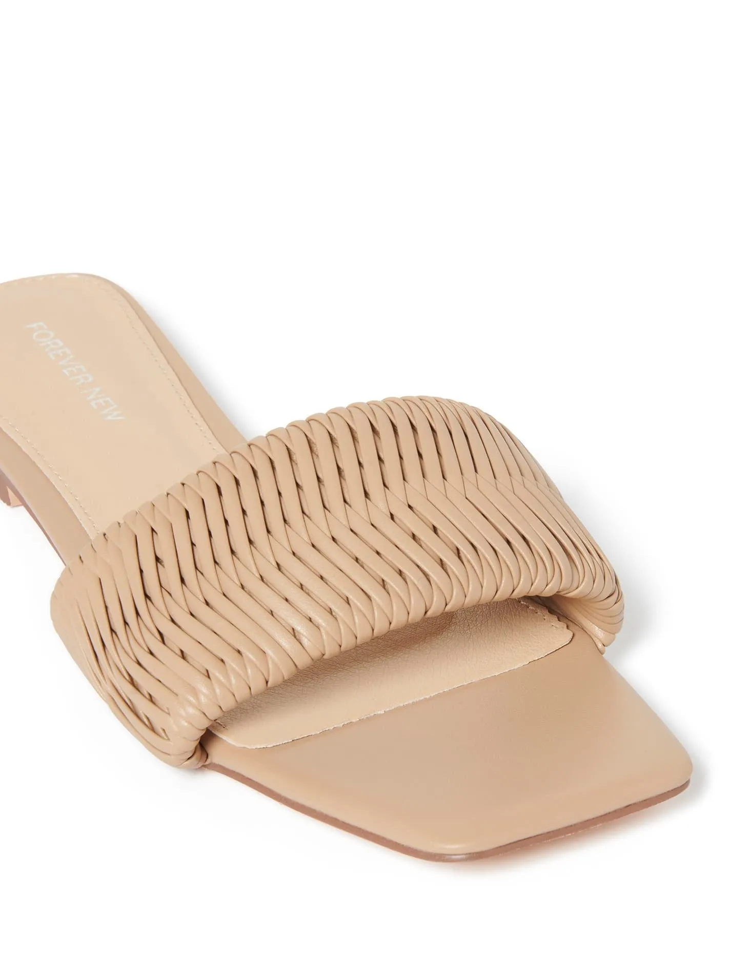 Sally Woven Slide Flat