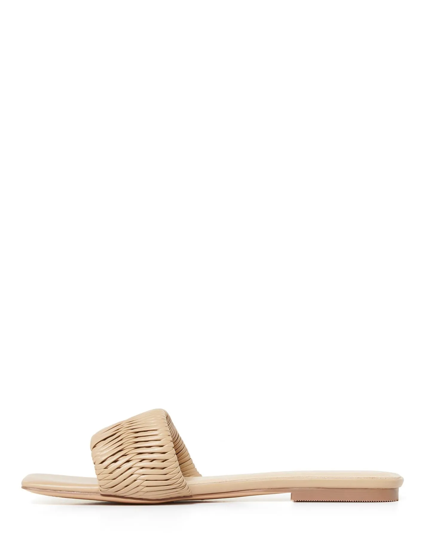Sally Woven Slide Flat