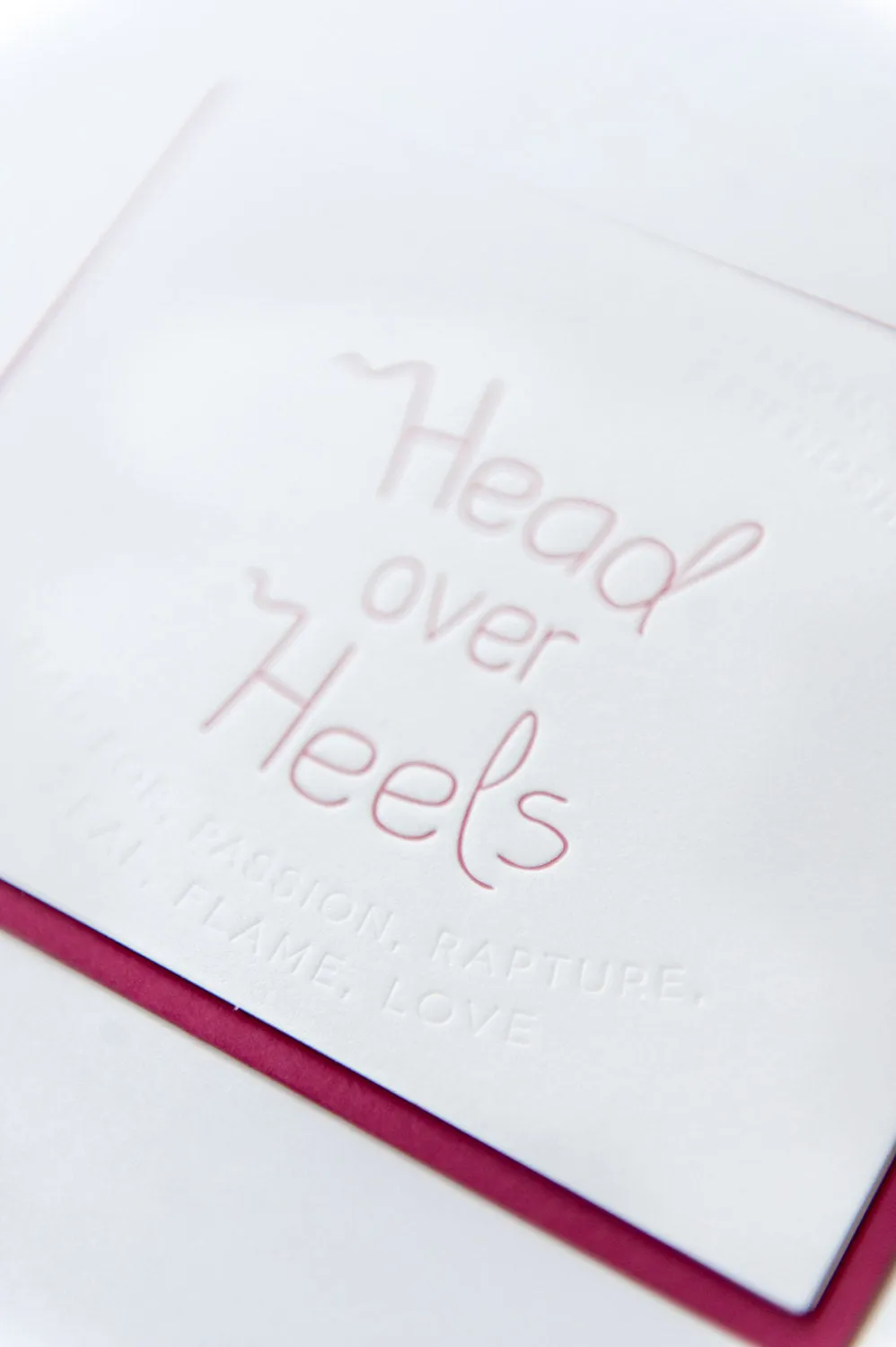 Synonym Head Over Heels Card