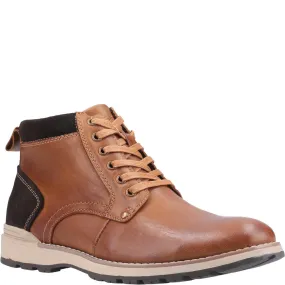 Tan Dean Lace-Up Boots