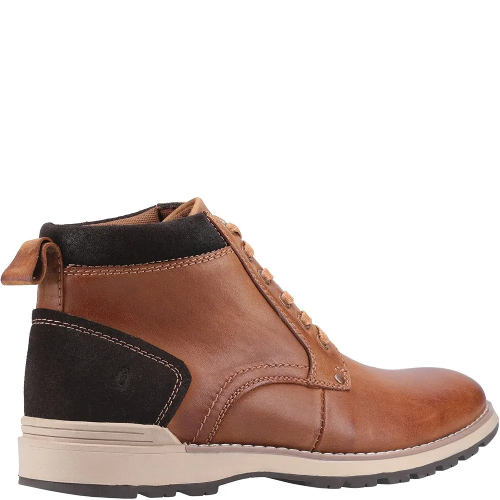 Tan Dean Lace-Up Boots