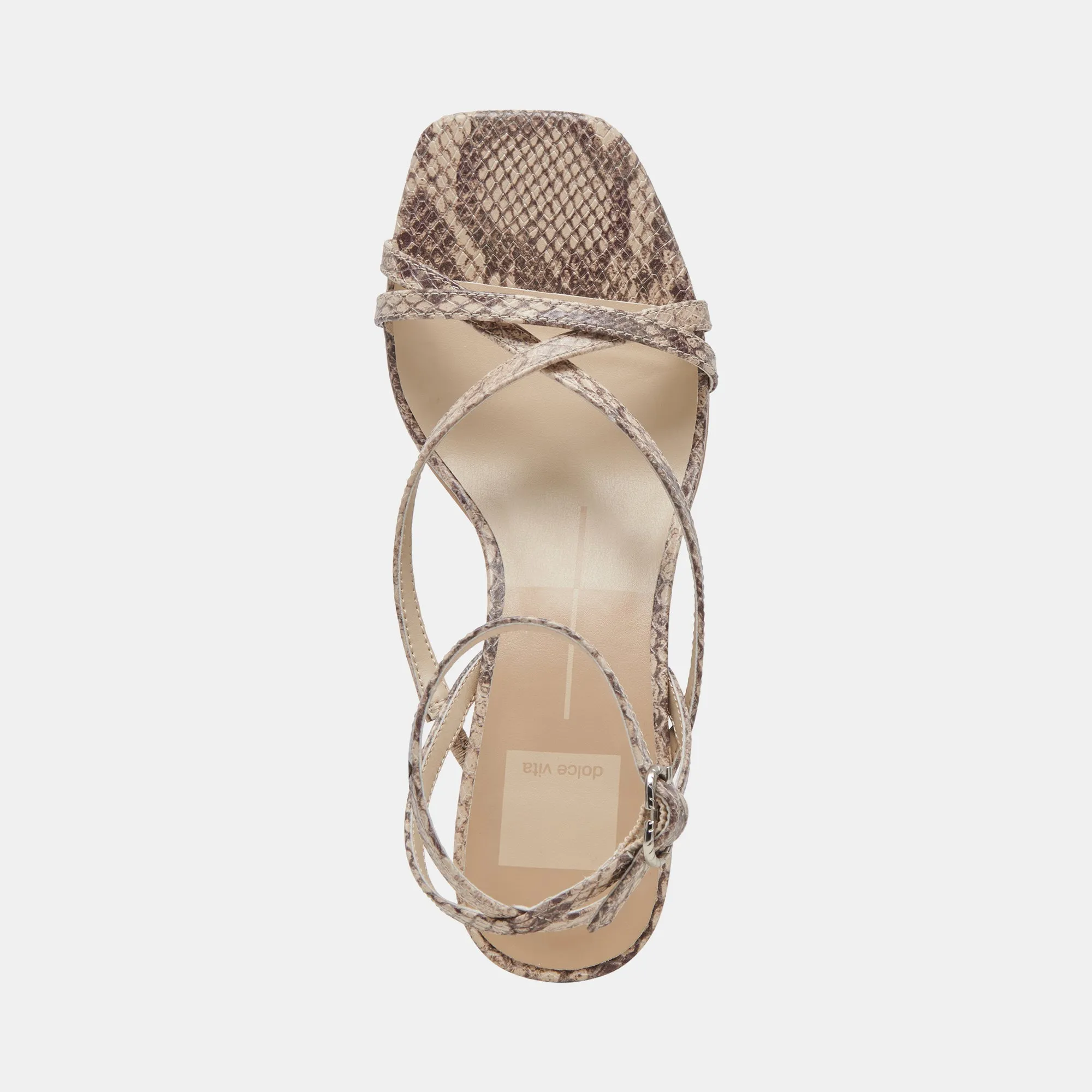 ZAMAL HEELS SAND SNAKE EMBOSSED